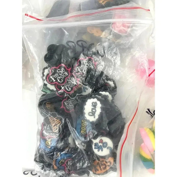 3LB Resin Assorted Craft Supplies 2000+ Pc Floral Glitter Feather Large Lot - Picture 5 of 13